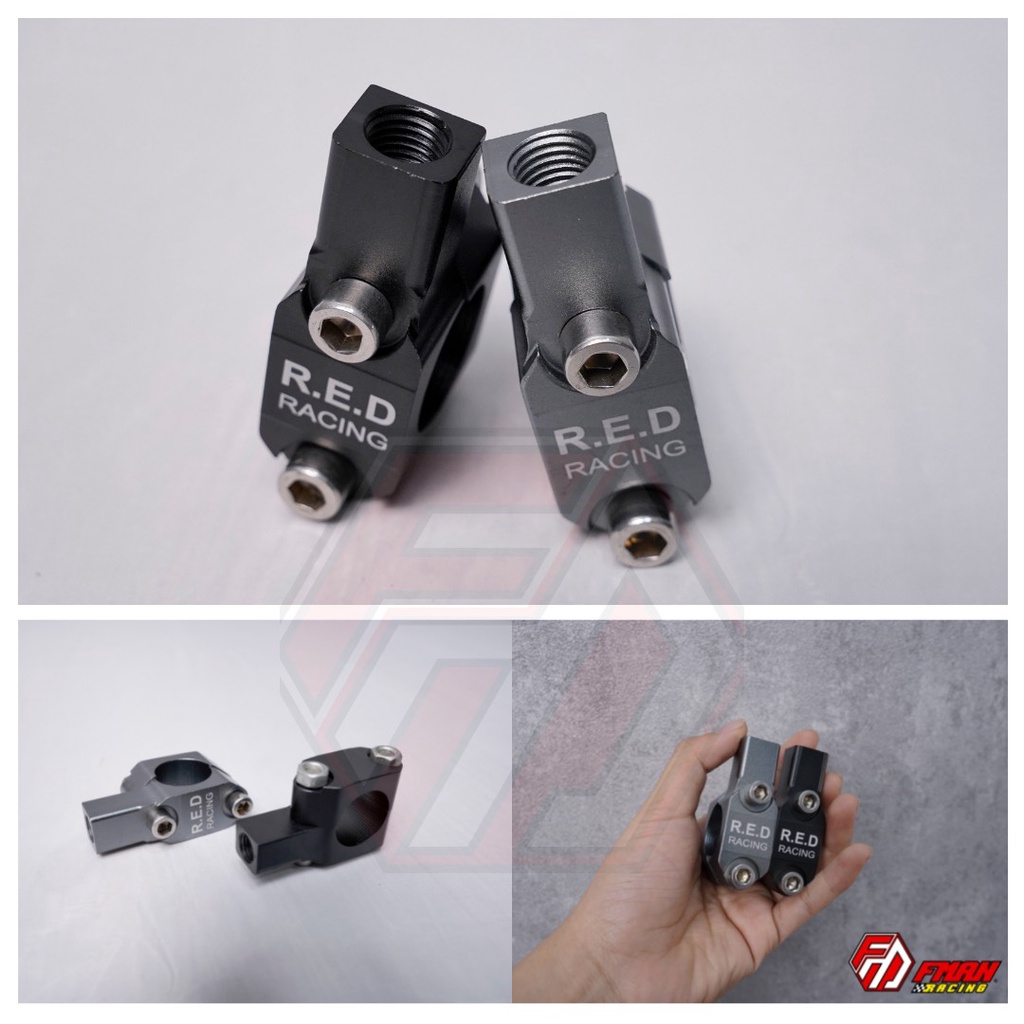 CÙM GHI ĐÔNG CHÂN GƯƠNG CNC RED RACING