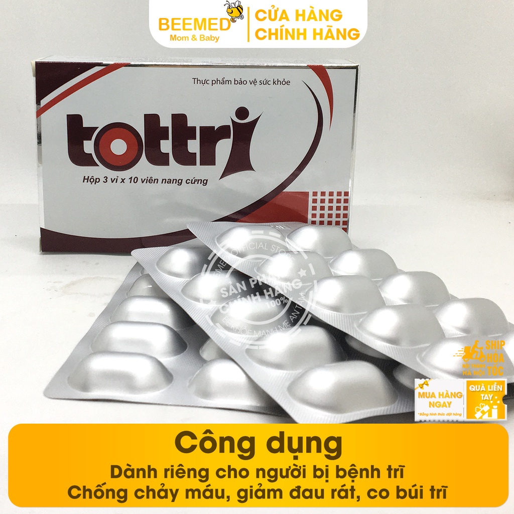 Tottri dạng viên nang - hỗ trợ cho người táo bón, bệnh trĩ - Chính hãng Tot Tri Traphaco từ chất xơ hòa tan