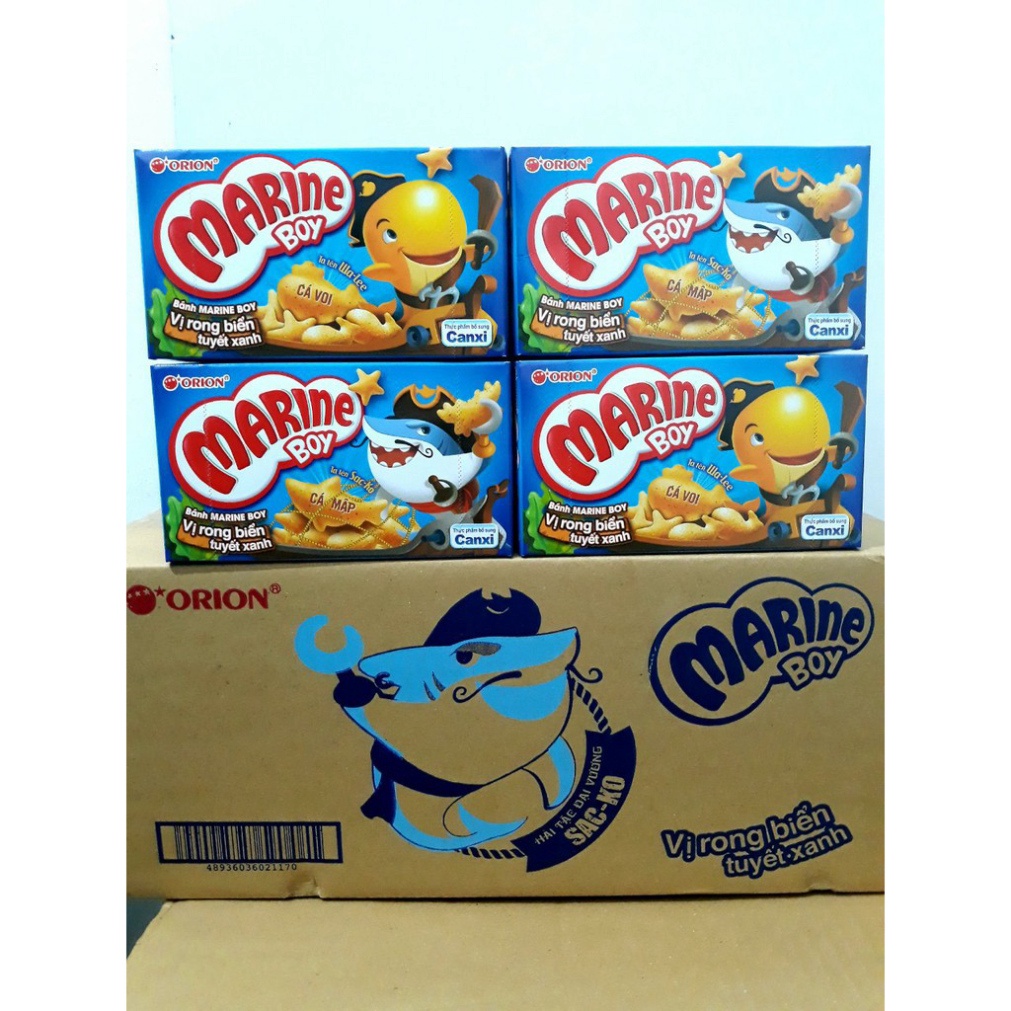 Hộp Bánh Cá Marine Boy 35g Các Vị
