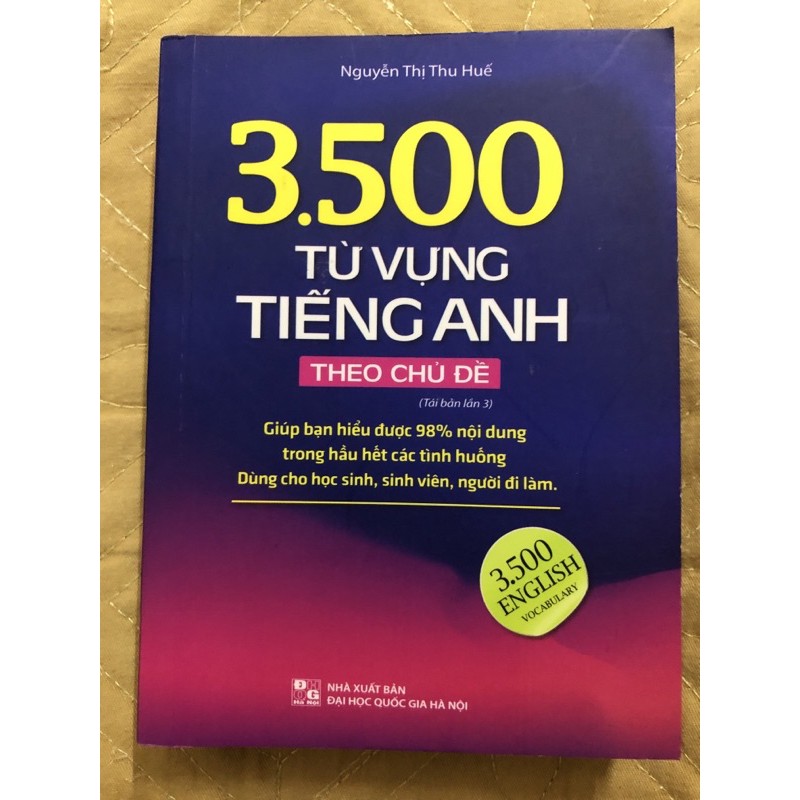 Sách - 5500 từ vựng tiếng anh thông dụng nhất - 3500 từ vựng tiếng anh theo chủ đề ( bản màu)