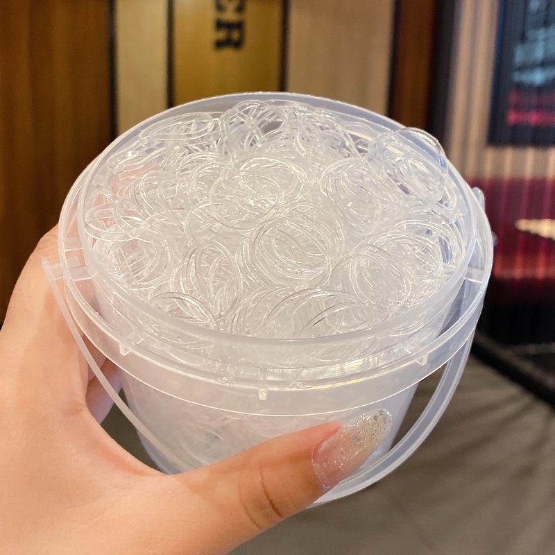 Thun Cột Tóc Dùng Một Lần Độ Co Giãn Cao Màu Sắc Xinh Xắn