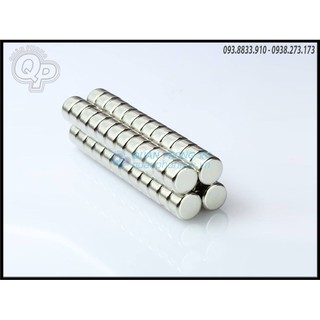 Nam châm tròn viên 6mm x 2mm (4 viên)