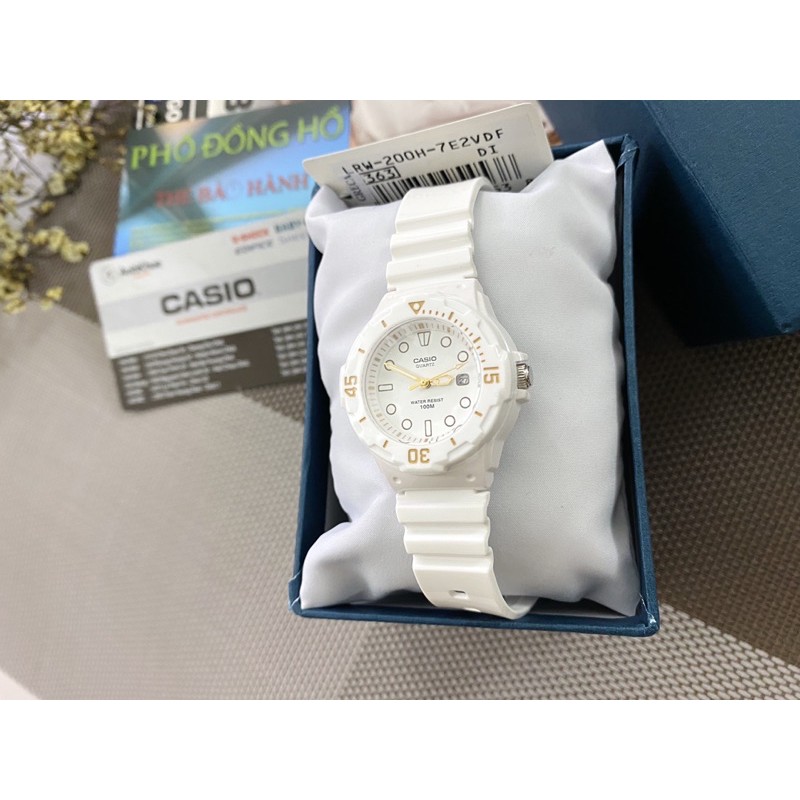 Đồng hồ nữ dây nhựa Casio chính hãng Anh Khuê LRW-200H-7E2VDF