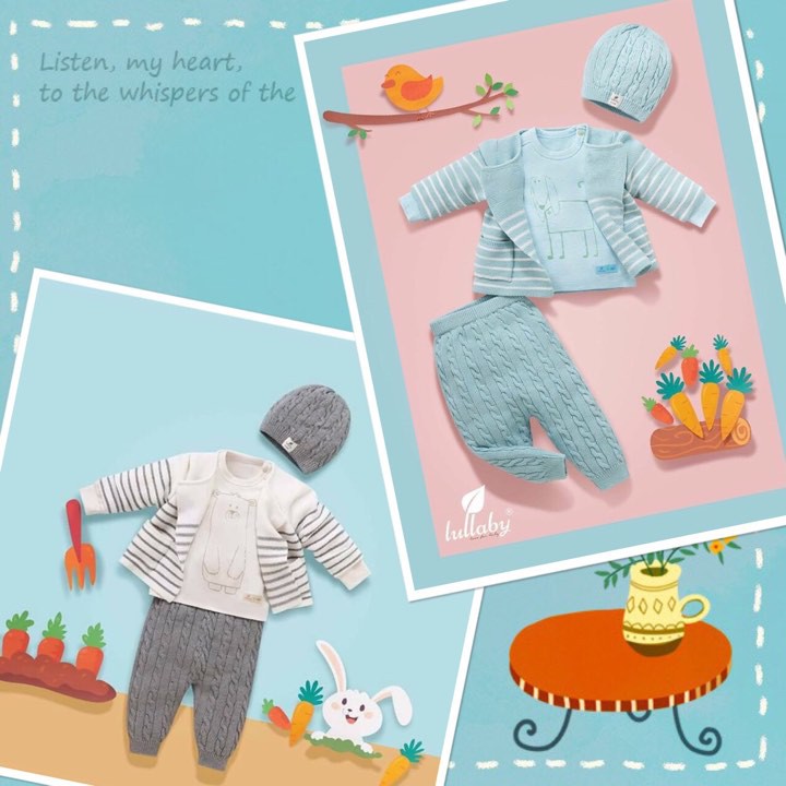 -50%Set len kèm mũ Lullaby 6-9m