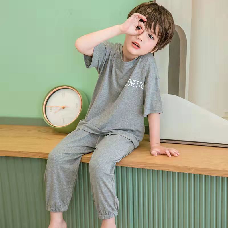 đồ ngủ 2 dây  đồ ngủ dễ thương Bộ Đồ Ngủ Ngắn Tay Họa Tiết Dễ Thương Cho Bé Trai đồ ngủ trẻ em