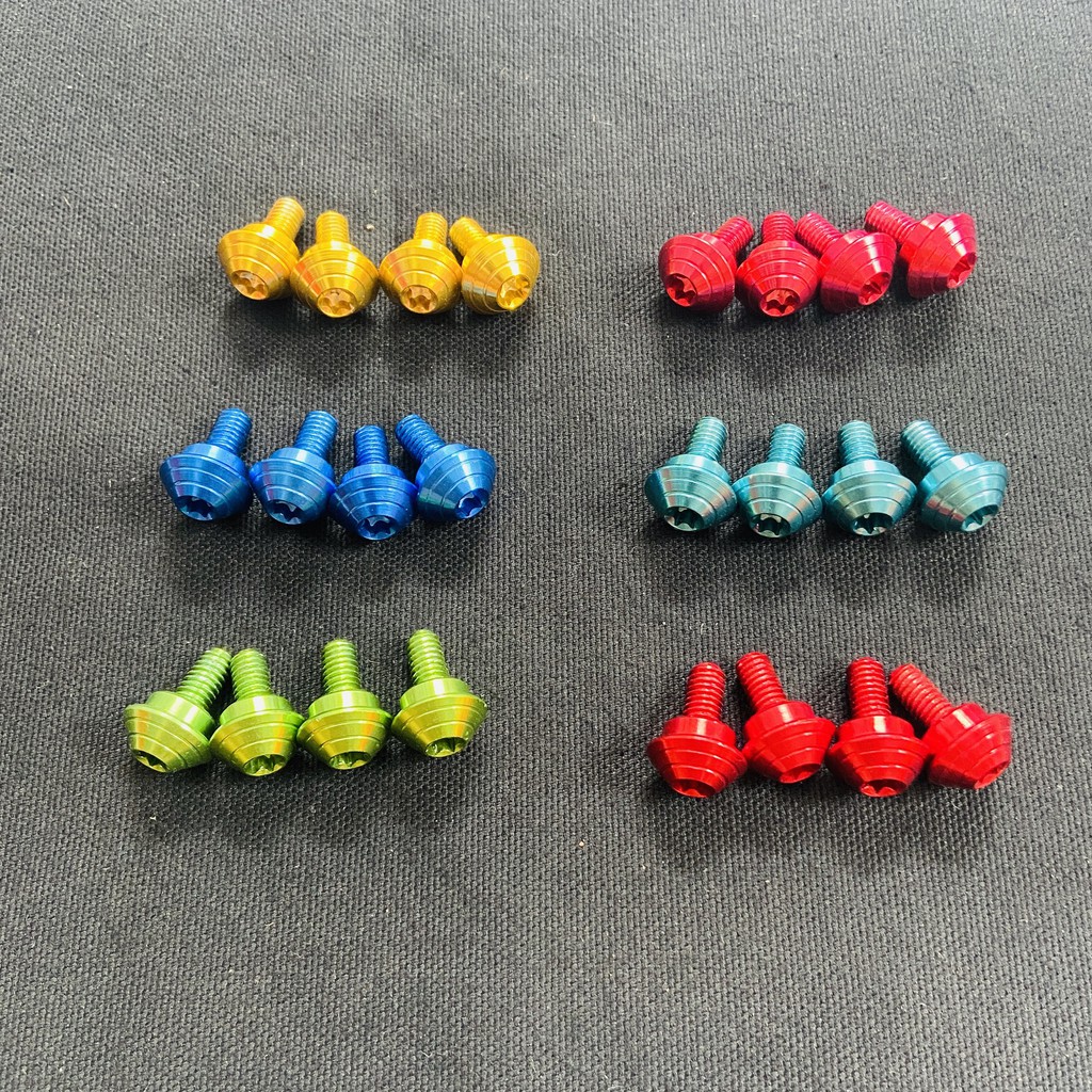 TRỌN BỘ 04 ốc gắn đuôi dè xe EXCITER 150 đời 2015 trở lên, ốc nhôm CNC độ lên màu rực rỡ trang trí xe