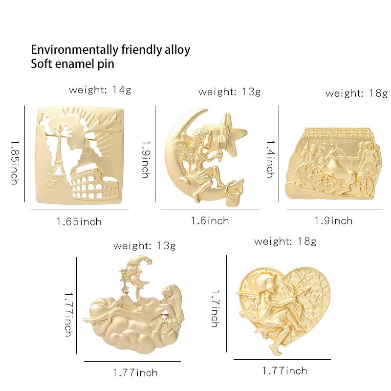 Pin cài áo hình tượng đồng nghệ thuật - GC500