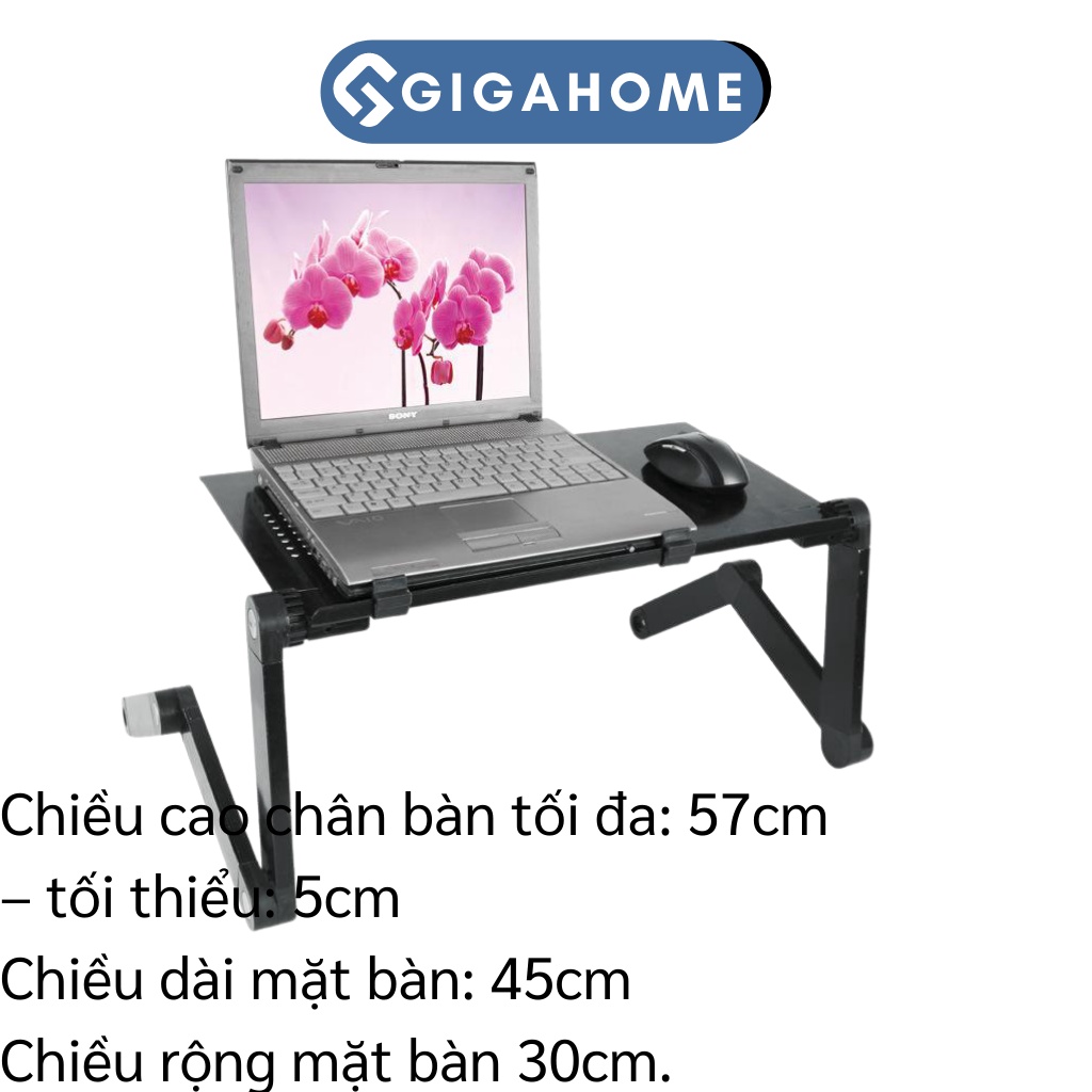 Bàn Kê Laptop Xoay 360 Độ, Điều Chỉnh Cao Thấp GIGAHOME Di Động, Dễ Dàng Đem Theo 4816