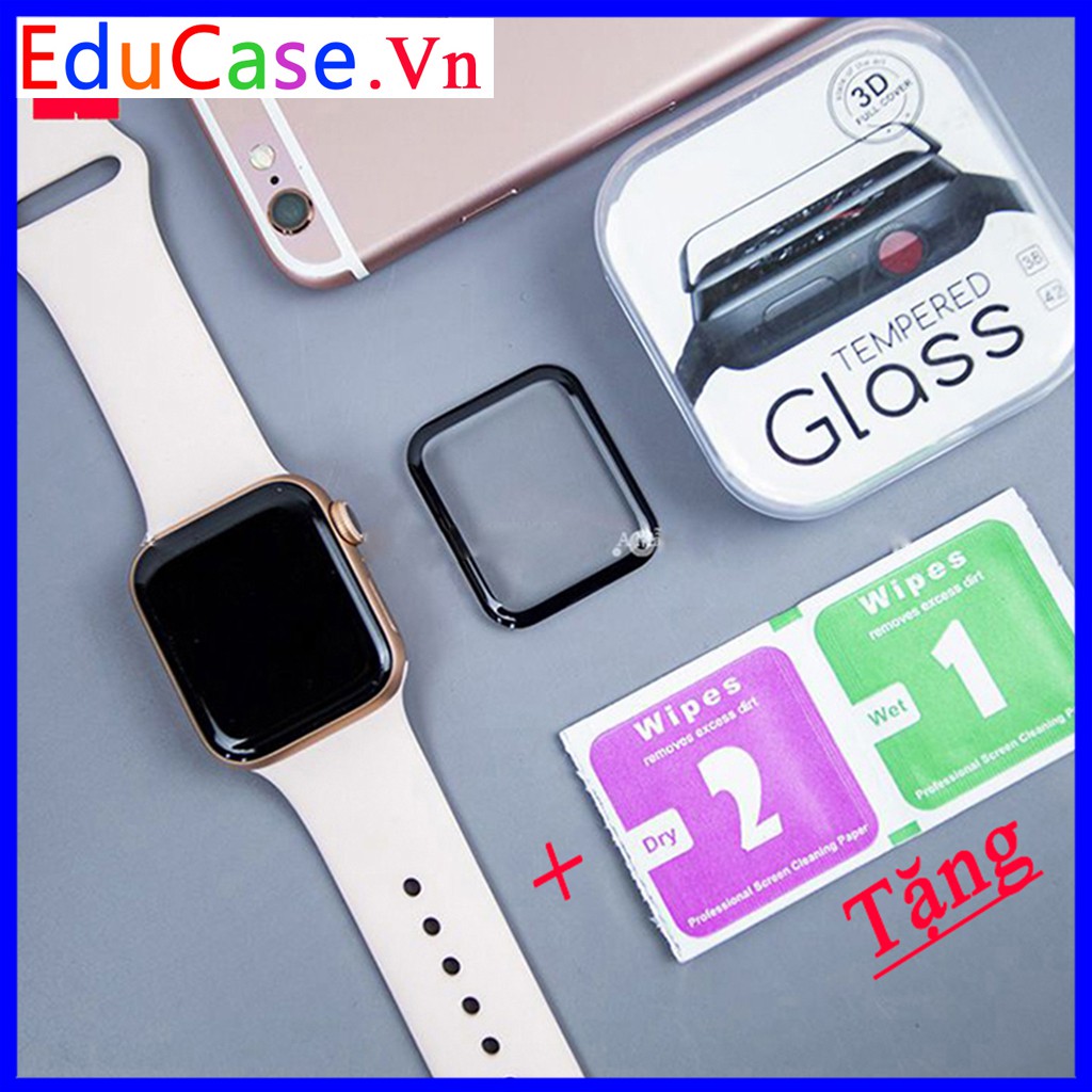 Cường Lực Apple Watch Nano Dẻo Bóng Full Màn Series 1/2/3/4/5/6 Full Size 38/40/42/44MM, Educase.vn