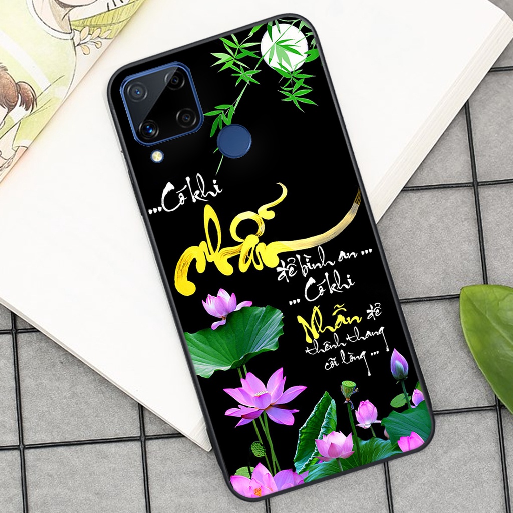 Ốp lưng Realme C15 in hình chữ tài chữ lộc, Cha Mẹ, bình an SIÊU ĐẸP