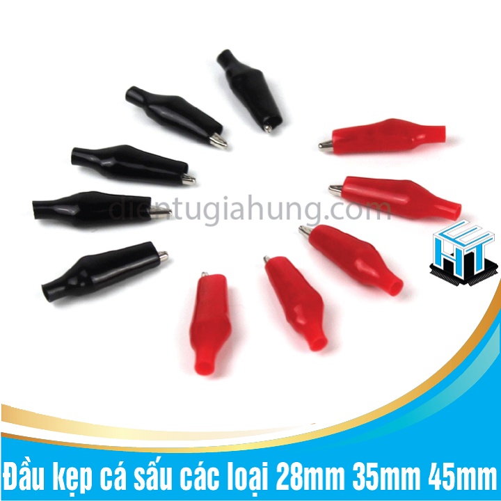 COMBO 10 chiếc Kẹp cá sấu các loại 28mm,35mm 45mm
