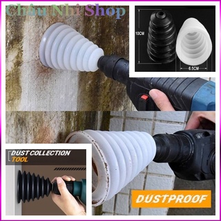 Dụng cụ hứng bụi máy khoan bê tông, phễu chụp hút bụi máy khoan