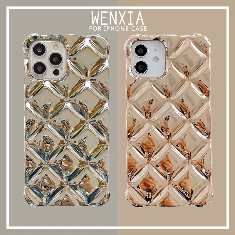 Ốp Điện Thoại Tpu Mềm Họa Tiết Hình Thoi Có Mùi Thơm Cho Iphone  13 preo max 12 Pro Max 11 Pro Max Xs Max Xr X 7 8 Plus 7 Plus