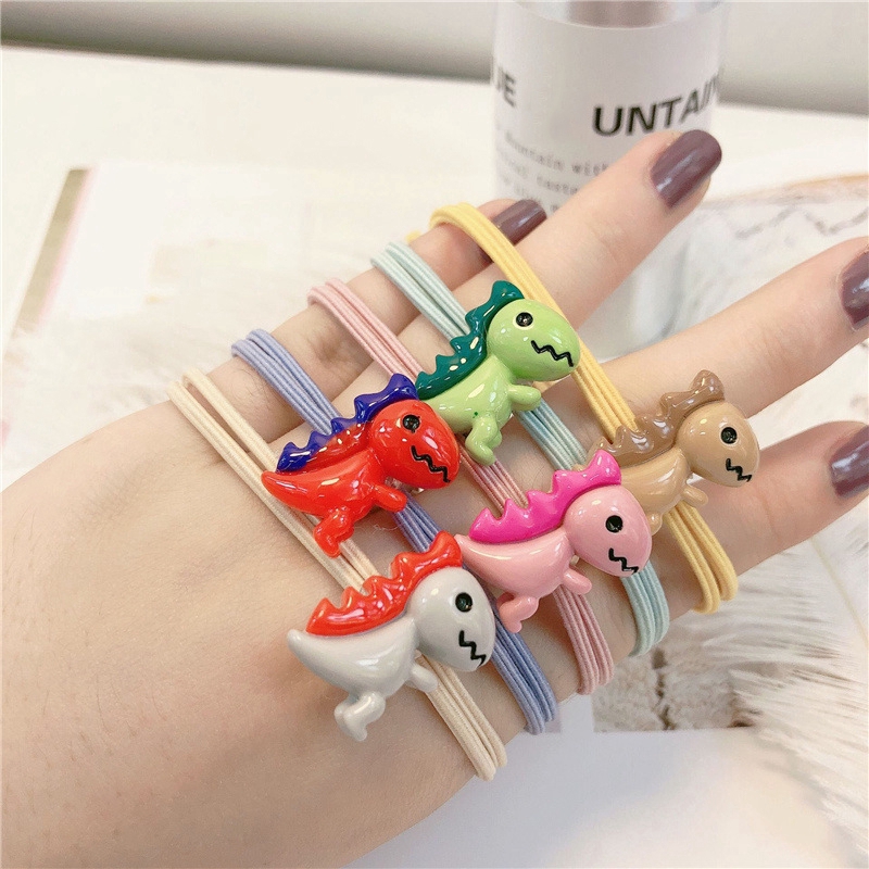 Dây Buộc Tóc Hình Khủng Long Dễ Thương Cho Bé Gái