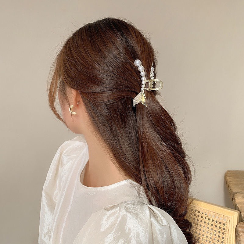 KẸP TÓC GẤP TÓC TRĂNG VÀ SAO - CÁ ĐÍNH ĐÁ NGỌC TRAI  NHÂN TẠO SIÊU ĐỘC LẠ