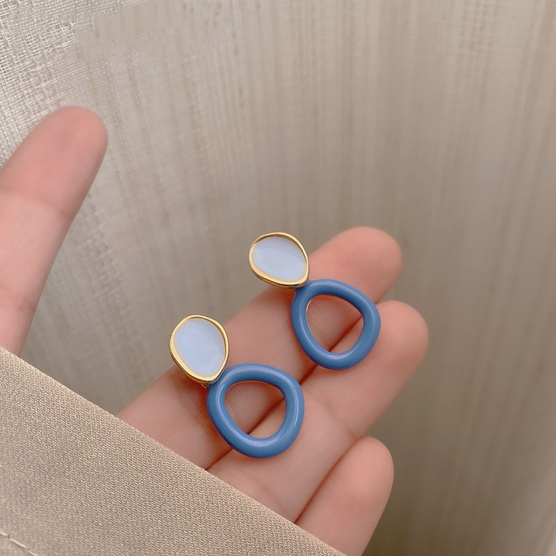 Bông tai tròn thời trang phong cách Hàn Quốc dành cho nữ