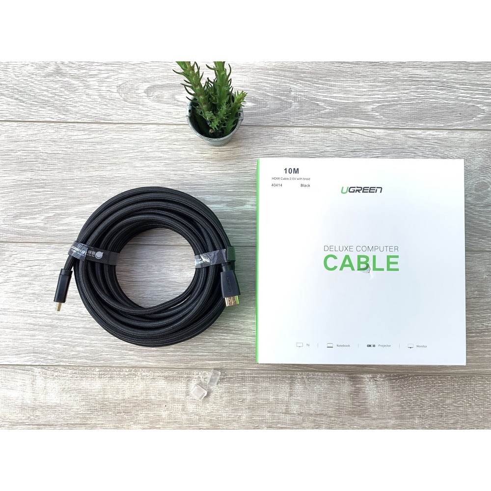 Cáp HDMI 2.0 dài 10M cao cấp hỗ trợ 3D và 4K Ugreen 40414 - Hàng chính hãng Bh 18 tháng
