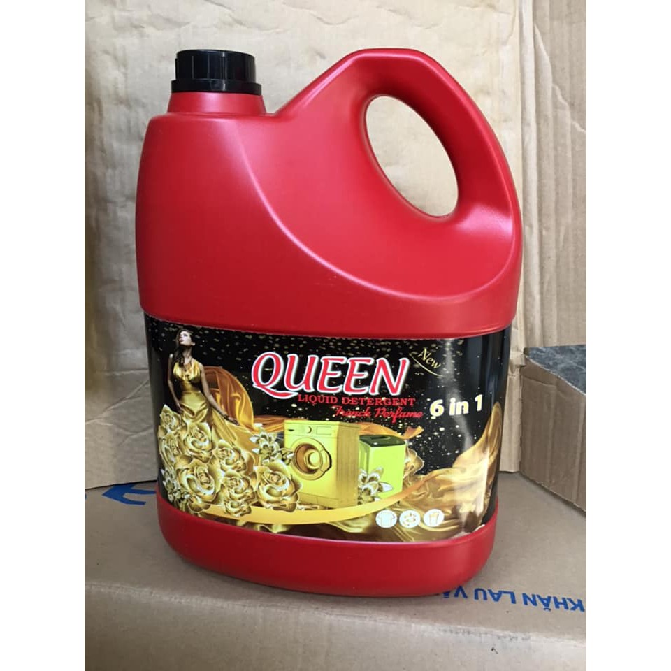 Nước Giặt Xả Đậm Đặc Queen Thái Lan Can 5 Lít