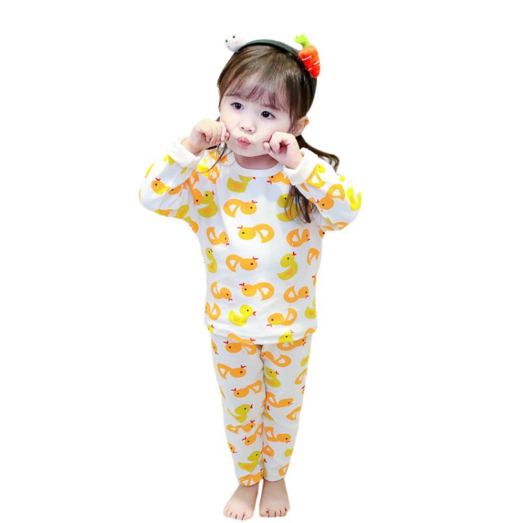 Bộ đồ pijama cotton cho bé trai và bé gái phong cách mùa hè