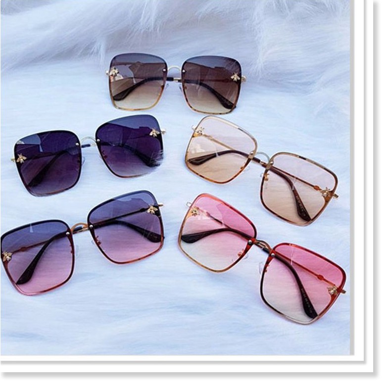 Xả Kho - Mắt kính mát nữ gọng vuông hình con ong độc lạ sang trọng | BigBuy360 - bigbuy360.vn