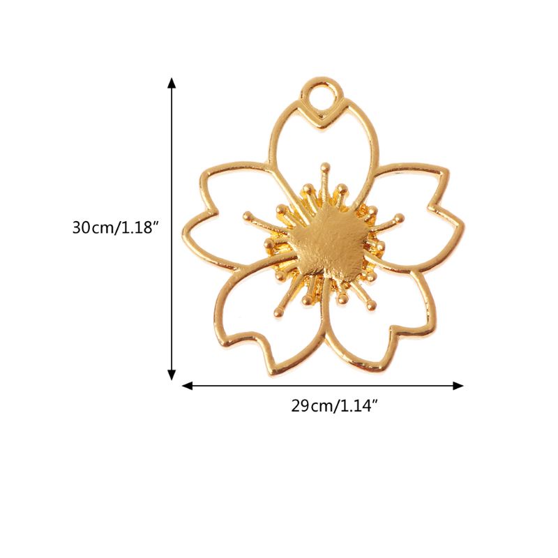 Bộ 5 Khung Nhựa Hình Hoa Anh Đào Dùng Làm Trang Sức