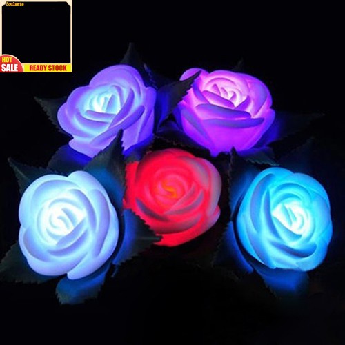 soulmate Home  Life Lighting LED Light Flashing Faux Flower Lamp Practical for Household Garden