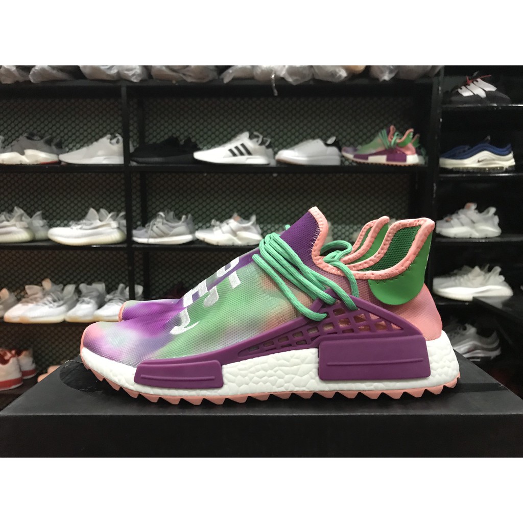 Giày sneaker Hu Tím dây xanh nam nữ