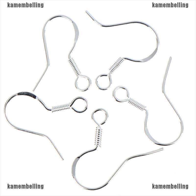 Set 50 Móc Bông Tai Mạ Bạc 925 Hình Quả Bóng DIY