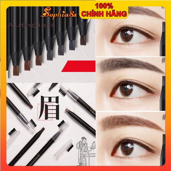 Chì xé kẻ mày phẩy sợi cao cấp Haozhuang Make Up Milano Eyebrow Pencil