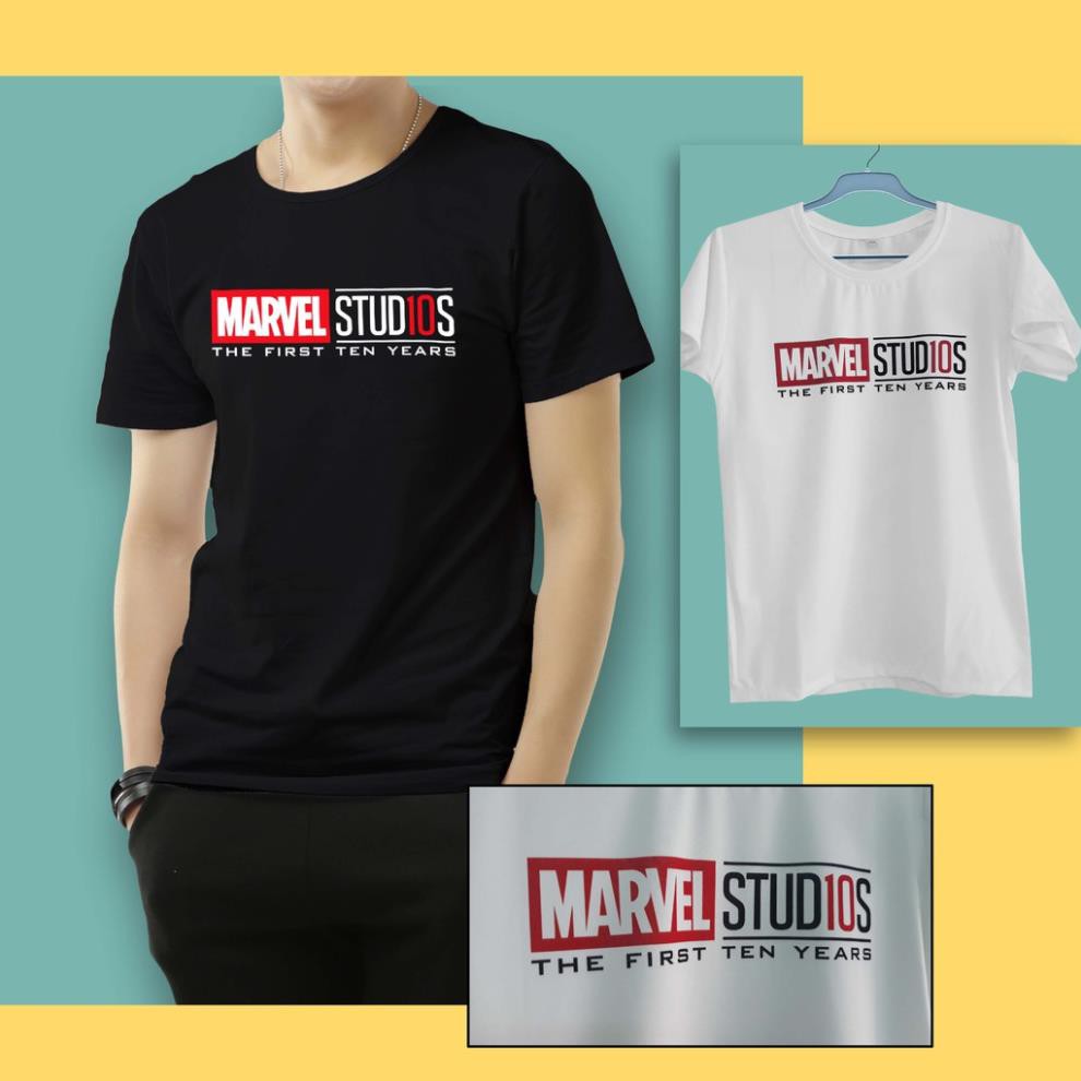 SALE- Áo thun Marvel - Marvel Studios The First 10 Years - giá siêu tốt