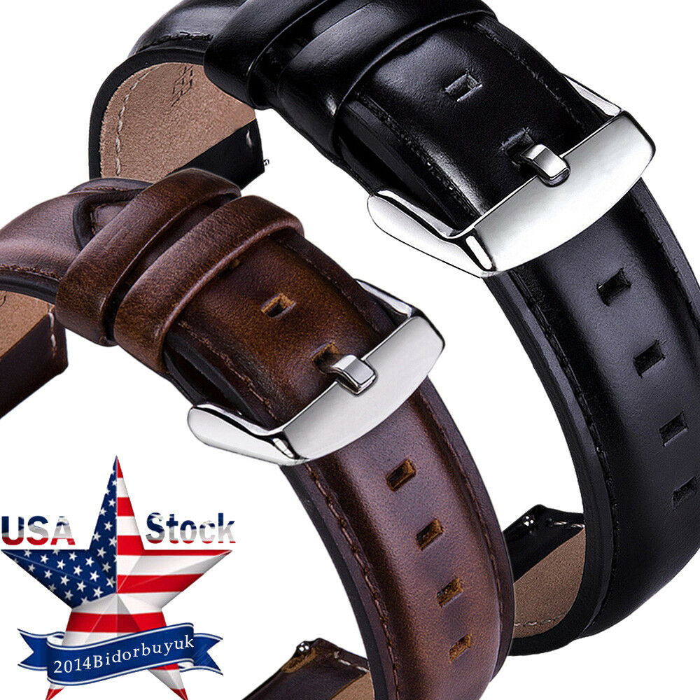 Dây da thay thế thích hợp cho Đồng hồ Fossil 18 / 20 / 22mm