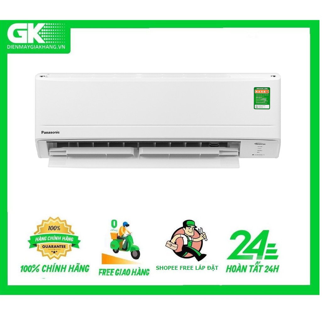 [Mã ELMS5TR giảm 5% đơn 5TR] PU9WKH-8M - MIỄN PHÍ CÔNG LẮP MÁY - Máy lạnh Panasonic Inverter 1 HP CU/CS-PU9WKH-8M