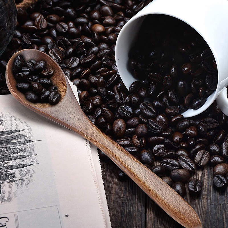 Set 6 Muỗng Gỗ Mini Dùng Để Múc Mật Ong Tiện Dụng