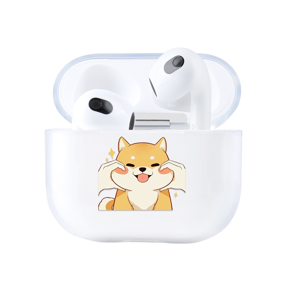 Vỏ Bảo Vệ Hộp Sạc Tai Nghe AirPods 3 Hình Mặt Cười Hoạt Hình Dễ Thương