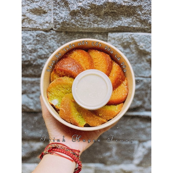 BÁNH BÒ THỐT NỐT CỐT DỪA LÁ DỨA (Chỉ Giao Hn)