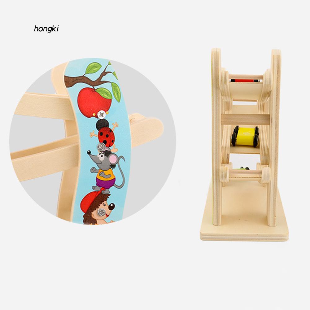 Mô hình đồ chơi lướt xe đua bằng gỗ tiện ích cho việc giáo dục trẻ em