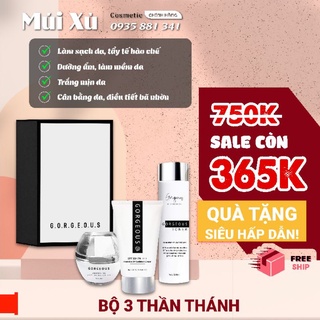 Bộ ba cao cấp MÚI XÙ chính hãng gồm kem nọc ong + tonner + kem chống nắng