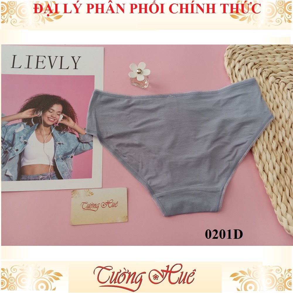 Quần lót nữ Marguerite Paris 0201D cotton trơn lưng cao .