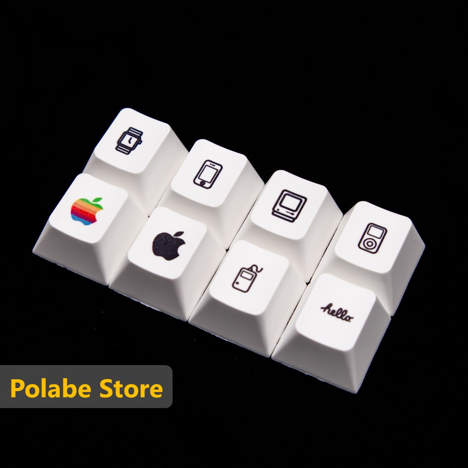 Keycap Cherry Graceful Apple Thick PBT - Keycap bàn phím cơ nhiều nút cân nhiều layout - Polabe Store