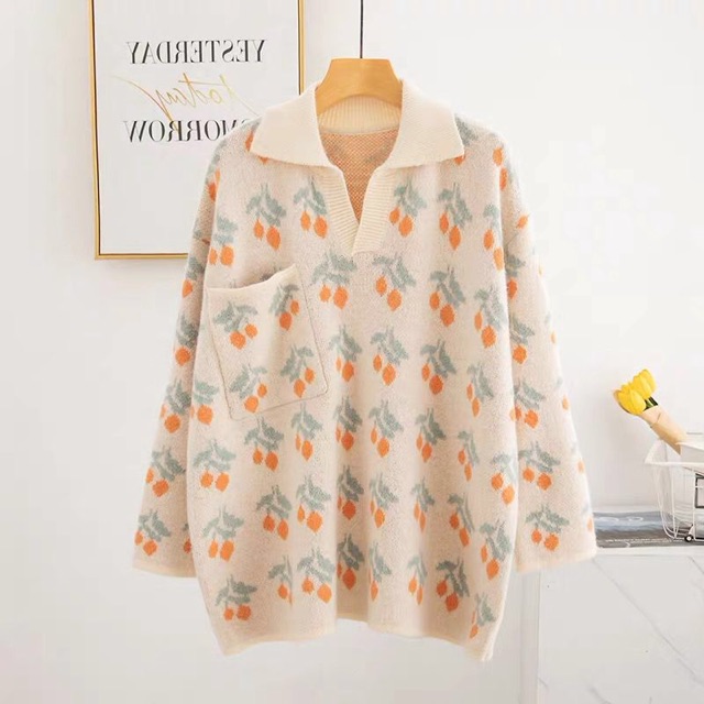 ÁO LEN NỮ DÀI TAY, DÁNG DÀI HỌA TIẾT XINH YÊU, DÀY DẶN, ÁO LEN BIG SIZE, OVERSIZE