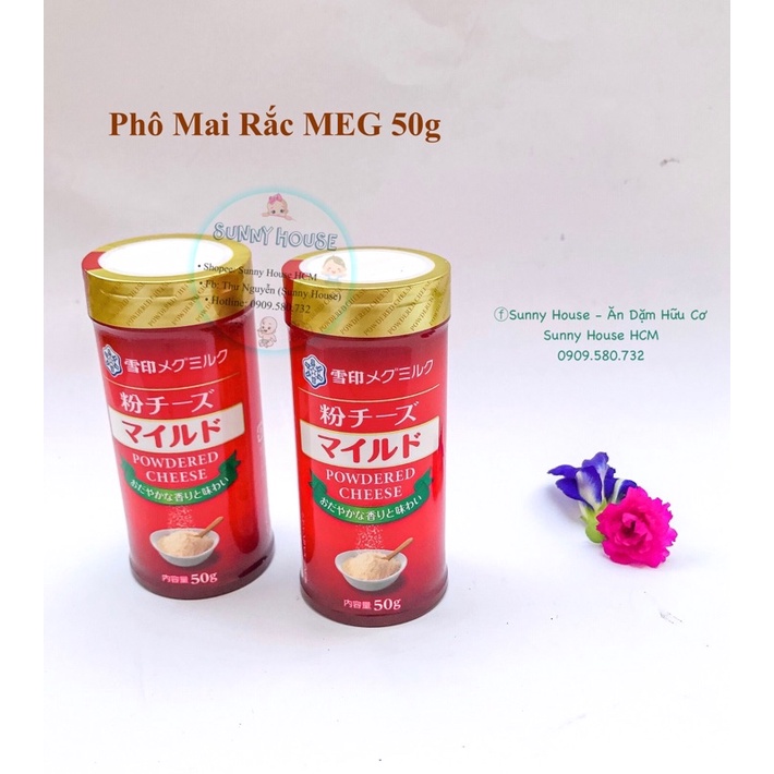 Phô mai rắc cháo Meg Nhật Bản 50g