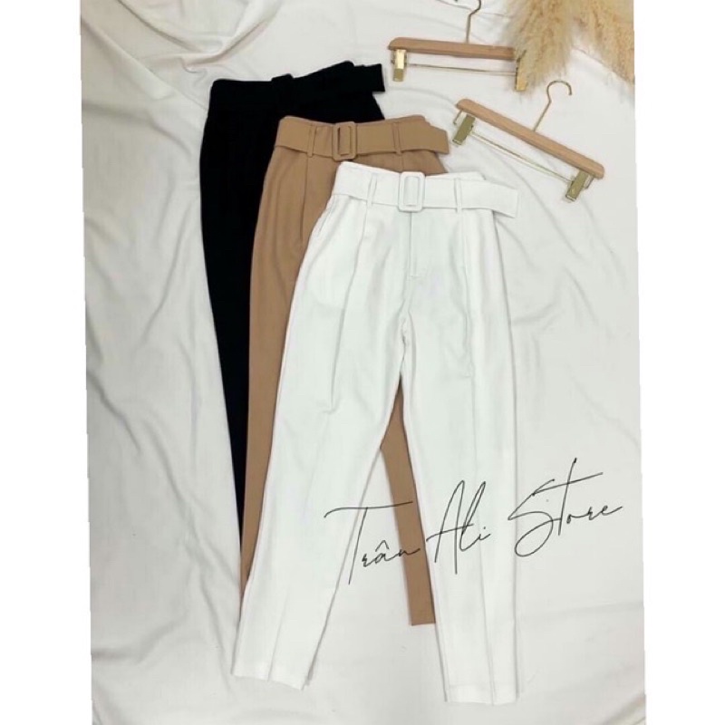 Quần Âu Công Sở Kèm Thắt Lưng  - Quần Baggy công sở đủ màu chất mát, dày dặn đứ.ng form ĐỦ SIZE - KIỀU LEE | BigBuy360 - bigbuy360.vn