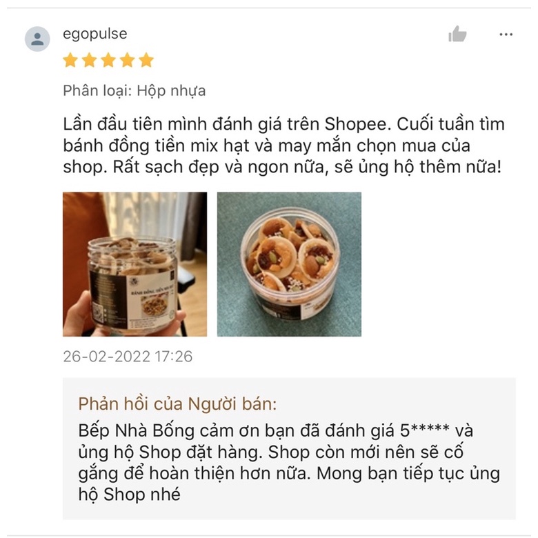Bánh Đồng Tiền Mix Hạt Dinh Dưỡng Siêu Ngon, Hạt Điều, Nho, Bí Xanh, Bếp Nhà Bống 250gr