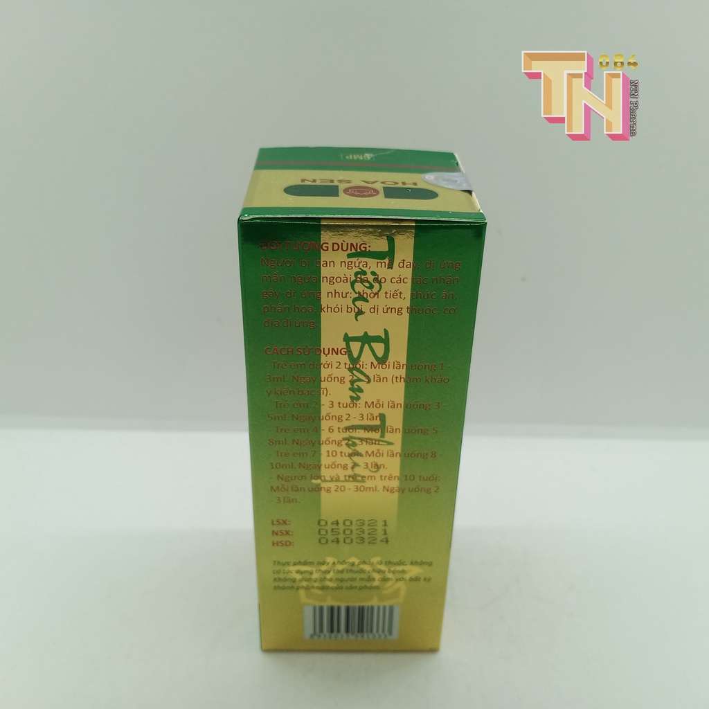 Siro Tiêu Ban Thủy Chai 150ml