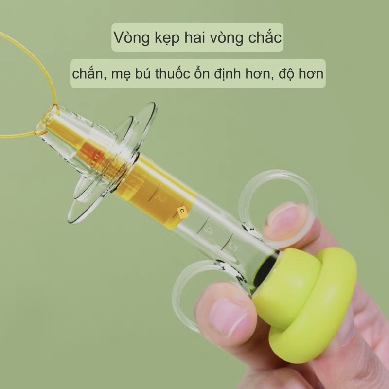 Bộ dụng cụ bón thuốc silicone có hộp đựng mềm mại, bón sữa, bón nước trái cây cho trẻ em siêu tiện lợi