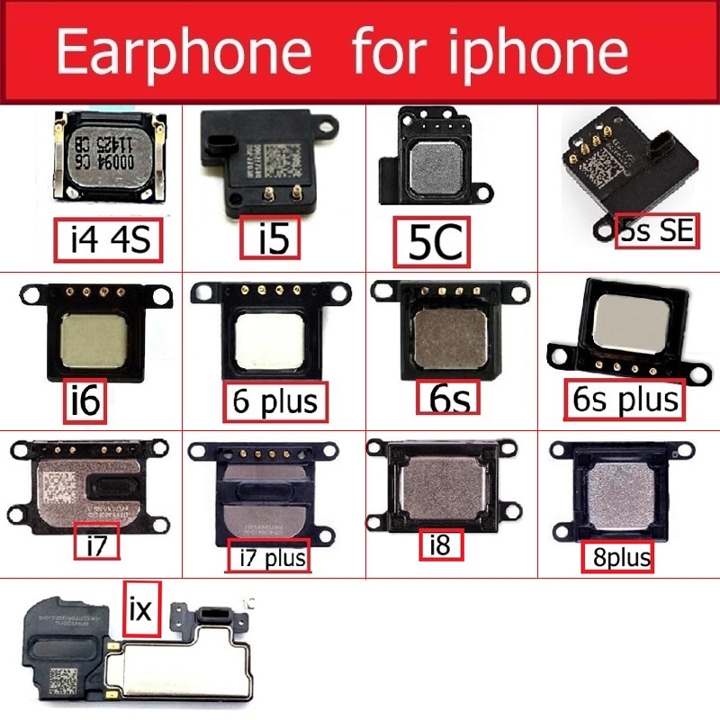 Loa nghe điện thoại thích hợp cho Iphone 4 4s 5 5s 5c Se 6 6s 7 8 Plus X