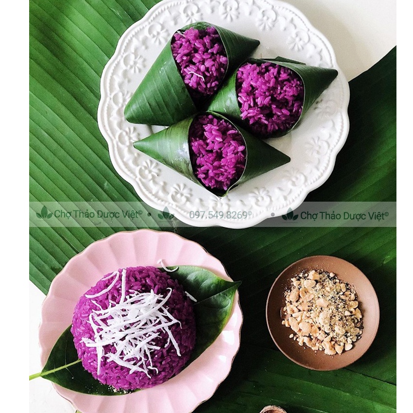 Bột lá cẩm tím sấy lạnh nguyên chất 500g ( Bột rau củ tạo màu thực phẩm dùng nấu xôi, làm bánh) Chợ Thảo Dược Việt