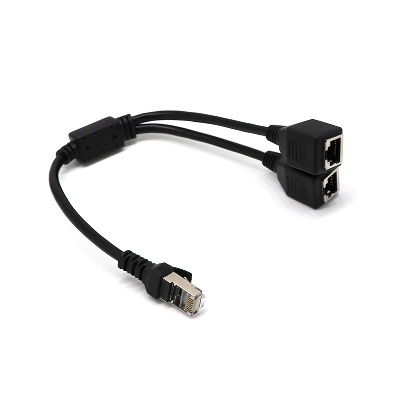 Cáp Chia Mạng Lan Rj45 1 Đầu Đực Sang 2 Đầu Cái