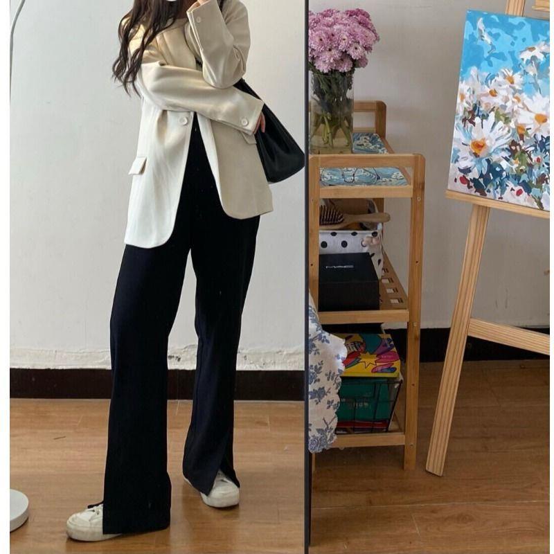 Áo khoác kiểu vest dáng rộng dài qua gối thời trang Hàn Quốc mùa xuân thu dành cho phái nữ | BigBuy360 - bigbuy360.vn