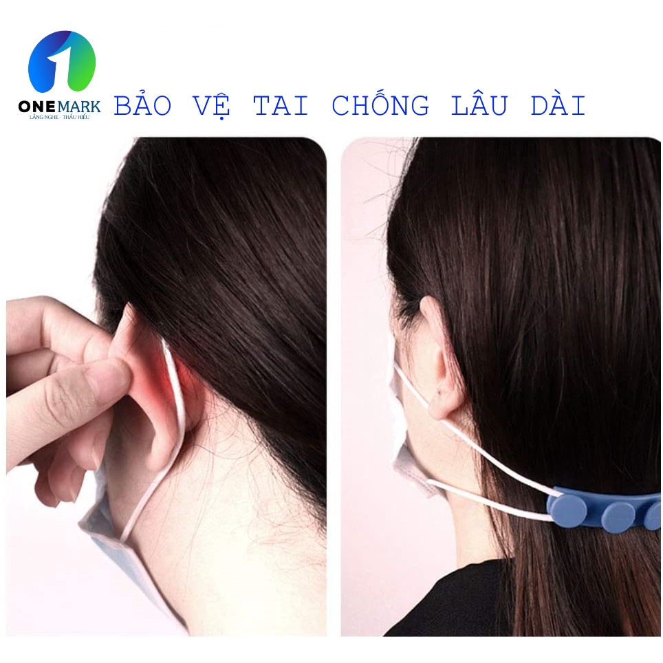 [BỘ 4 CHIẾC] Dây Đeo Khẩu Trang Y Tế Chống Đau Tai, Tai Giả Đeo Khẩu Trang - Vật Liệu Silicone Mềm Dẻo Co Dãn